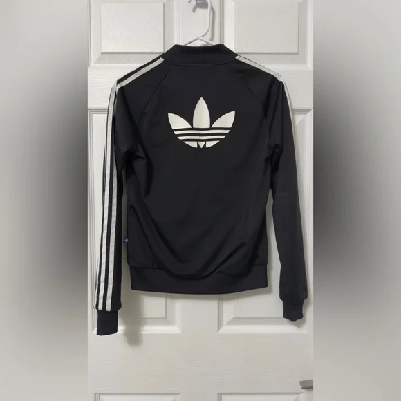Adidas Black Jacket with White Accents - Picture 7 of 7